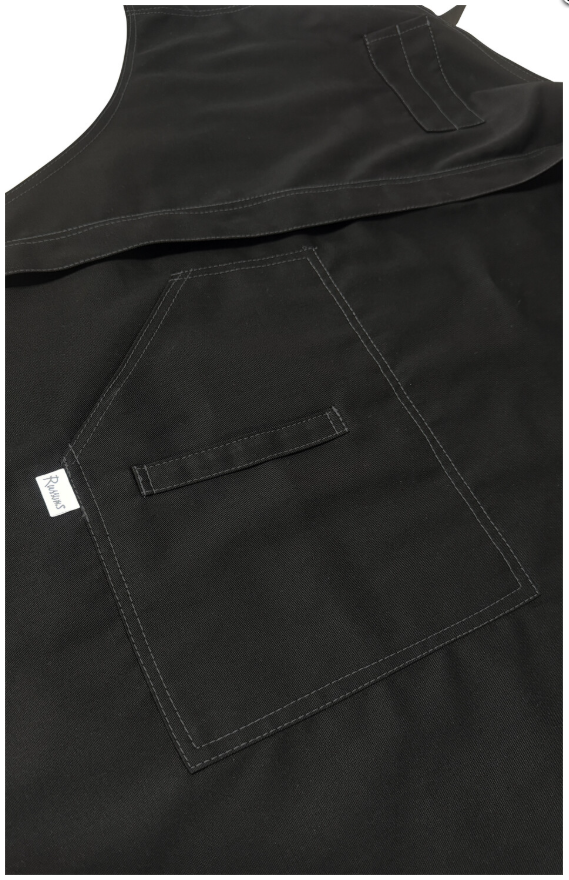 Work Range Bib / Waist Combination Apron Poly/Cotton 87cm X 84cm With Pen Pocket & 1 Hip Pocket + Cloth Loop