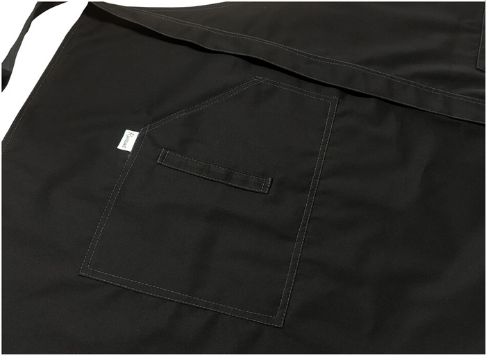 Work Range Bib / Waist Combination Apron Poly/Cotton 87cm X 84cm With Pen Pocket & 1 Hip Pocket + Cloth Loop