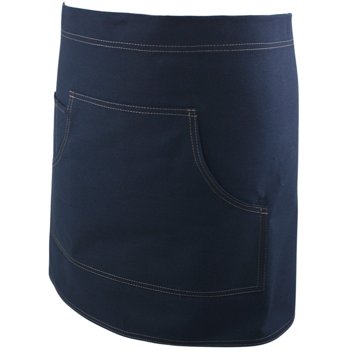 Work Range Waist Apron Cotton Canvas With 1 Middle Pocket 79cm X 42cm