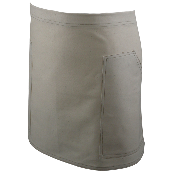 Work Range Waist Apron Cotton Canvas With 2 Hip Pockets 79cm X 42cm