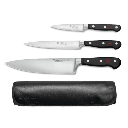WÜSTHOF Classic 3 Piece Knife Set With Roll (1120160301)