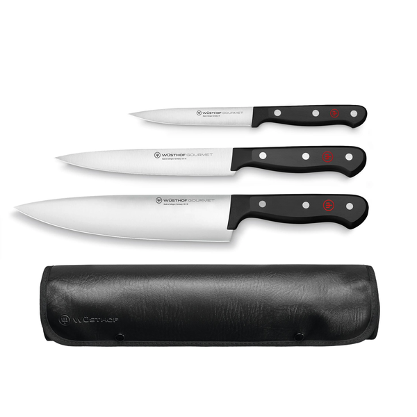WÜSTHOF Gourmet 3 Piece Set With Roll (1125060307)