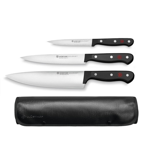 WÜSTHOF Gourmet 3 Piece Set With Roll (1125060307)