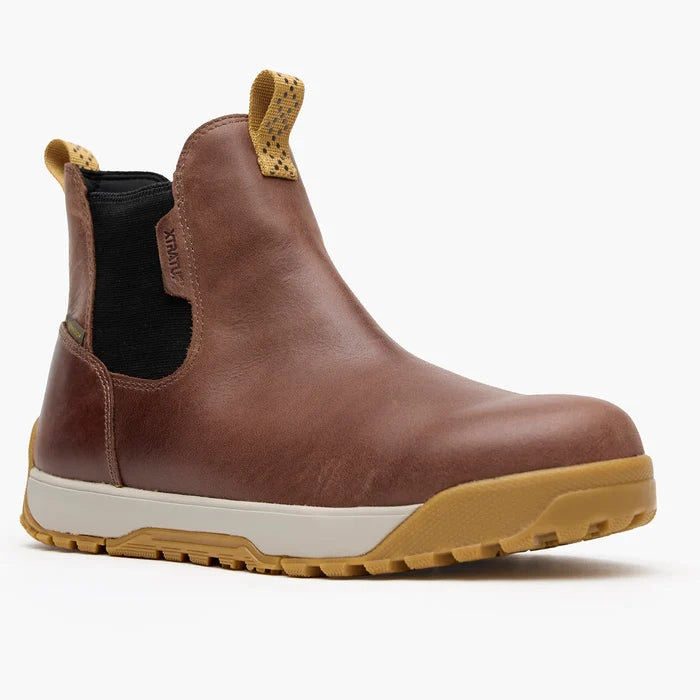 XTRATUFF Men's Waterproof Leather Ankle Deck Boot