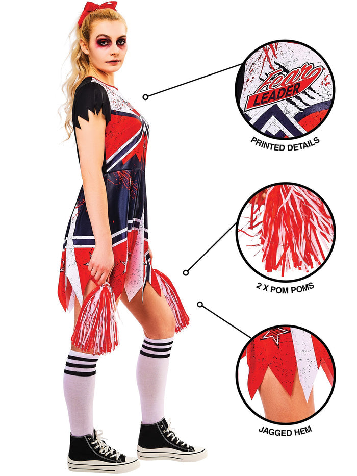 Zombie Cheerleader Adult Costume