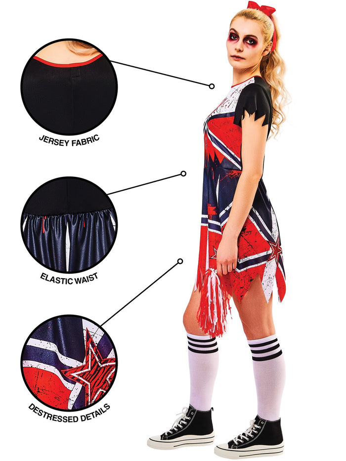 Zombie Cheerleader Adult Costume